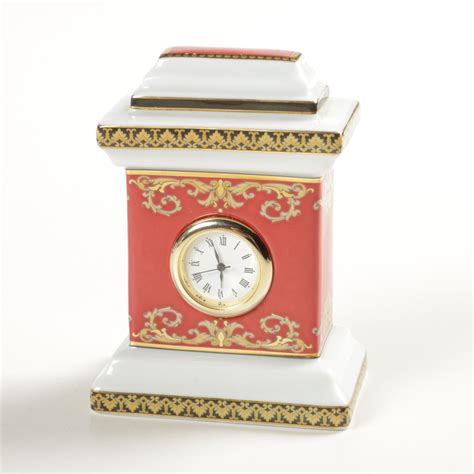 Wonderful Vintage Rosenthal Versace MEUSA Mini Mantel Clock 